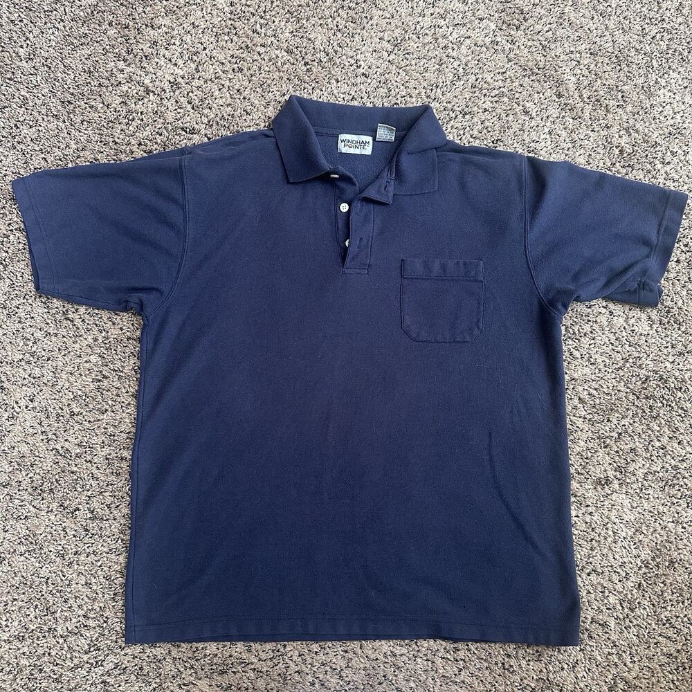 Windham Pointe Polo Shirt, Navy Blue Size S